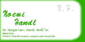 noemi handl business card